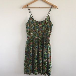 TopShop 100% Silk Sundress w/Botanical Print - S 6